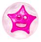 Preview: Botón infantil en forma de botones redondos con estrella en morado oscuro 13 mm 0.51 inch